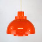Iconische Oranje Plastic Space Age Lamp Van Nordisk Solar Compagny Ontworpen Door K. Kewo *** Jar thumbnail 9