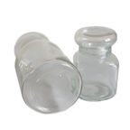 Vintage Set Van 2 Apothekers Pot In Transparant Glas, Jaren '70 thumbnail 3