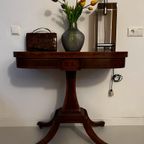 Regency Opvouwbaar Mahonie Kaarttafel / Sidetable thumbnail 2