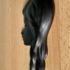 Wall Hanger Ceramic Female Head 1960S thumbnail 5