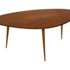 Vintage Salontafel Coffee Table Jaren 60 Conische Poten thumbnail 13