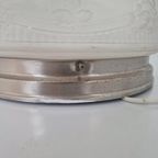 Grote Glazen Vintage Plafondlamp Handgeblazen. thumbnail 4