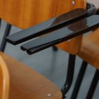 Set Van 10 Vintage Jaren ’60 Dutch Design Marko School/kantine/eetkamerstoelen Met Armleuningen thumbnail 19