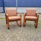 Set Van 2 Fauteuils - Burkhart Vogtherr Voor Rosenthal - Type Hombre Arm Chairs thumbnail 3