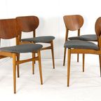Set Van 4 Vintage Stoelen Nieuw Bekleed thumbnail 8