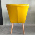 Retro Cocktail Stoel Scandinavische Stijl Geel thumbnail 5