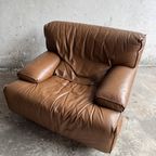 Pair Of 2 Brown Leather Club Brunati Sofa'S thumbnail 3