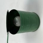 Vintage Groene Tin Can Lamp, Ad Van Berlo, Vrieland Design, 1980's thumbnail 11