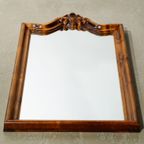 Mirror With Wooden Frame And Decorative Ornament thumbnail 3