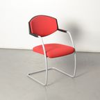 Giroflex Vergaderstoel, Rood, Sledeframe thumbnail 2