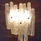 Vintage Space Age Ice Glass Sconce, Ice Lamp, Sputnik, 1960S Lucite Sputnik Era Wall Light Lamp thumbnail 6