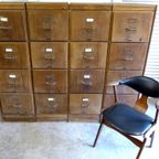Grote Oude Buffet Vitrine School Museum Winkel Kast thumbnail 17