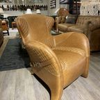 Saddle Chair / Zadel Fauteuil Vintage Camel Leer Eyecatcher thumbnail 2