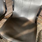 4X Willy Rizzo “All-Black” Chairs For Cidue, Ca 70S thumbnail 9