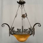 Müller Frères Lunéville (1895 - 1933). Kroonluchter In Art Nouveau-stijl. thumbnail 3