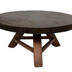 Vintage Salontafel Rond Brutalist Jaren 60 Minimalist Design thumbnail 22