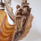 Art Nouveau Kroonluchter 1900 Frankrijk thumbnail 7