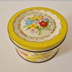 50's Vintage Koektrommel Koekjestrommel Toffee Wafel Blikje thumbnail 3