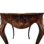 Antiek Franse Louis Xv Stijl Tafel Met Lade, Eind 19e Eeuw thumbnail 3