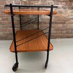 Mid Century Houten Trolly, Vintage Design Serveerwagen Uit Duitsland thumbnail 8