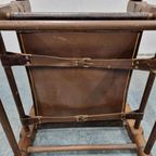Vintage Safari Stoel Jaren 70 Fauteuil Leren Stoel thumbnail 18