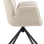 Arne Eetkamerstoel Met Arm - Beige thumbnail 2