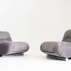 Giuseppe Munari Lounge Lounge Fauteuils Jaren 70, Italië Set Van 2 thumbnail 7