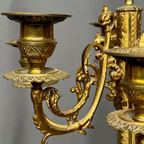 Imari. Set Pendule Met Kandelaars. thumbnail 2
