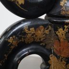 Zeer Aantrekkelijke Antieke Engelse Victoriaanse Japanse Stijl Plantentafel/ Bijzettafel thumbnail 9