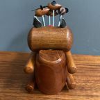 Teak Cat & Mice Cocktail Forks 1960S thumbnail 5