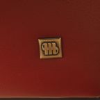 Rood Lederen Lounge Bank thumbnail 5