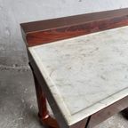 Antique Console Table With Marble Top thumbnail 9