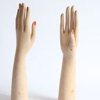 Painted Wooden Mannequin Hands, 1920-1930S. thumbnail 17