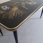 Jaren 50 Vintage Salontafel Fifties Pauw Coffeetable Tafel thumbnail 5