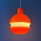 Oranje Peill & Putzler Space Age Glazen Hanglamp thumbnail 2