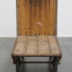 Oude, Zware En Zeer Decoratieve Industriële Transport Kar thumbnail 12