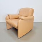 Set 2 De Sede Ds 320 Fauteuil Cognac Leer '90 Leder Design thumbnail 18