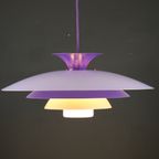 Geweldig Uitziende Paars, Zalm En Roze Gelakte Deense Designlamp - Xl-Model - Formlight - Denemar thumbnail 11