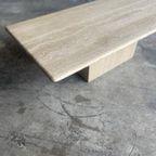 Vintage Italian Travertine Coffee Table, 1960S thumbnail 13