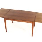 Grete Jalk Voor Glostrup Verlengbare Rechthoekige Eettafel Vintage thumbnail 14