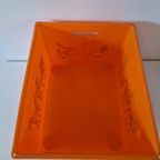 Jaren 70 Oranje Speelgoed Bak Box thumbnail 3
