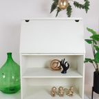 Vintage Eighties Secretaire Wit | Witte Kast Jaren 80 Bureau thumbnail 2