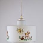 Vintage Melkglas Hanglamp Hertje ’60 Kinderkamer Mid Century thumbnail 5