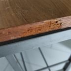 Vintage Bijzettafel Hout Metaal Pastoe thumbnail 11