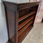Klassieke Donkere Lage Boekenkast, Sidetable, Wandconsole thumbnail 2