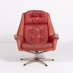 Vintage Swivel Lounge Chair By Henry W. Klein For Bramin thumbnail 3