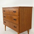 Scandinavisch Vintage Teak Fineren Ladekast Selfors thumbnail 8
