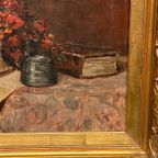 M. Van Der Borght. "Stilleven Met Bloemen." thumbnail 3