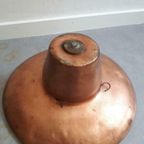 Vintage Antie Hangpot Koperen Lamp Fabrieks Lamp Hanglamp thumbnail 6