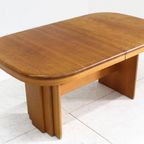 Vintage Deense Grote Ovalen Uitschuifbare Eettafel Xl thumbnail 4
